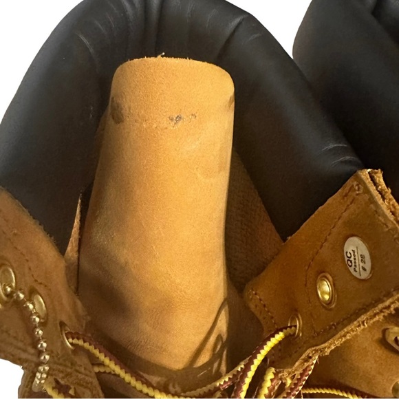 Timberland Men’s 6-Inch Premium Waterproof Boots Wheat Nubuck Sz 13 Style 18094 - Picture 14 of 14